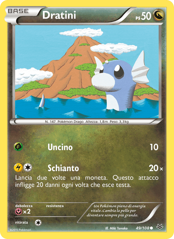 Dratini, card 49 from Furie Volanti