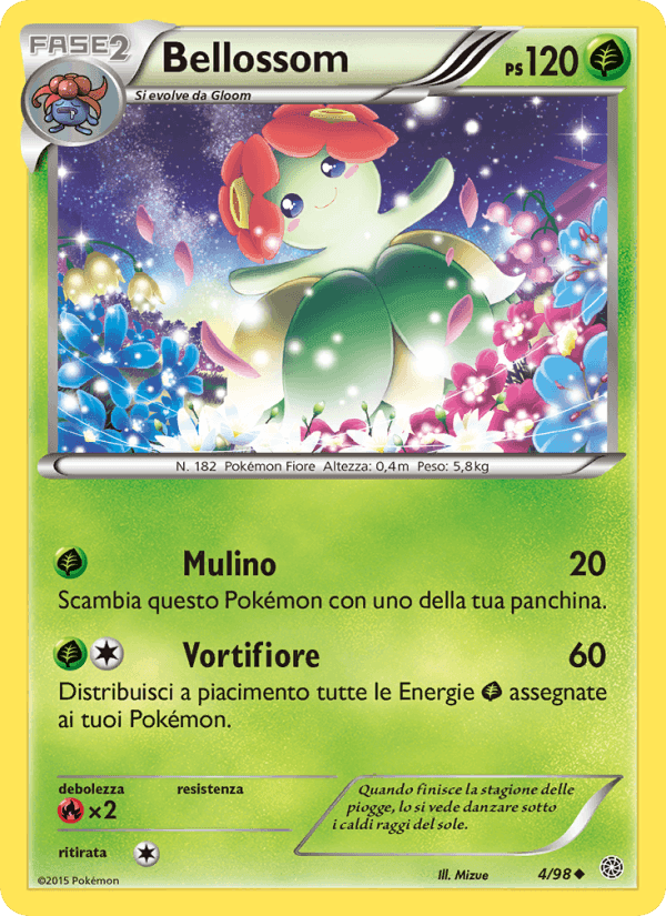 Bellossom, carte 4 de Antiche Origini