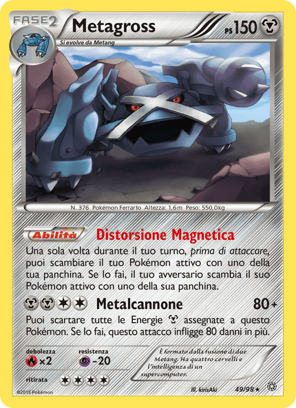 Metagross, carte 49 de Antiche Origini