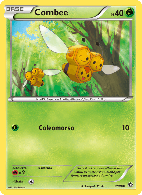 Combee, carta 9 de Antiche Origini
