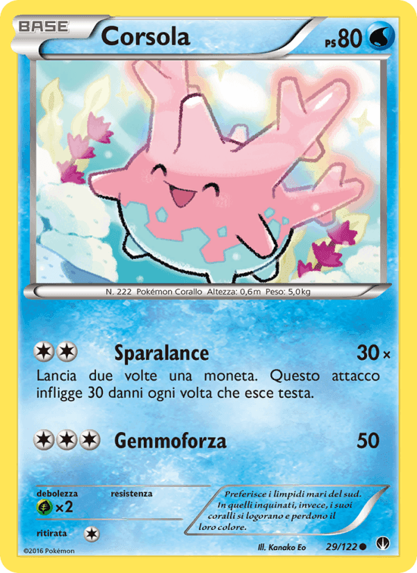 Corsola, card 29 from Turbo Crash