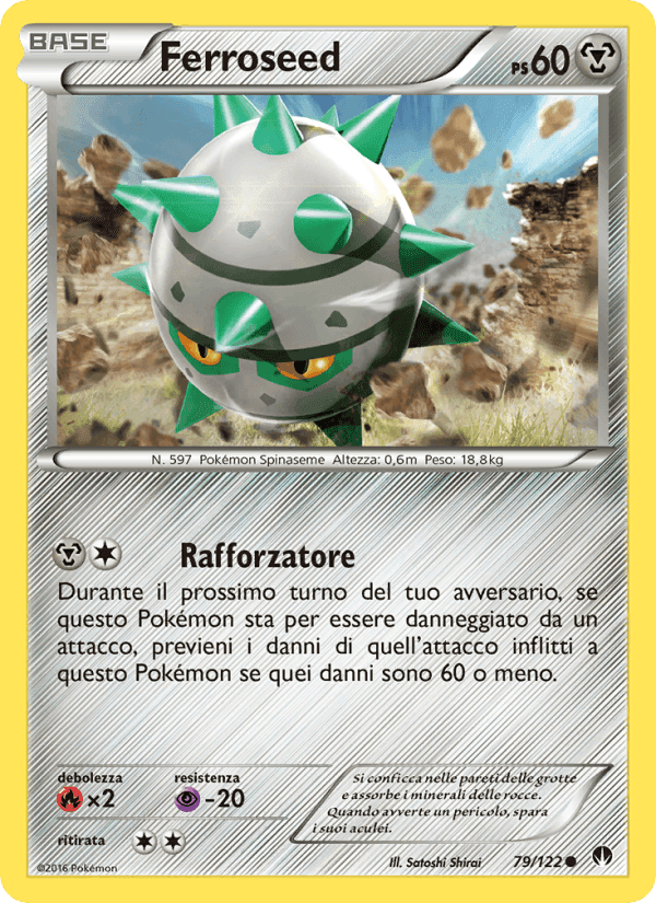 Ferroseed, card 79 from Turbo Crash