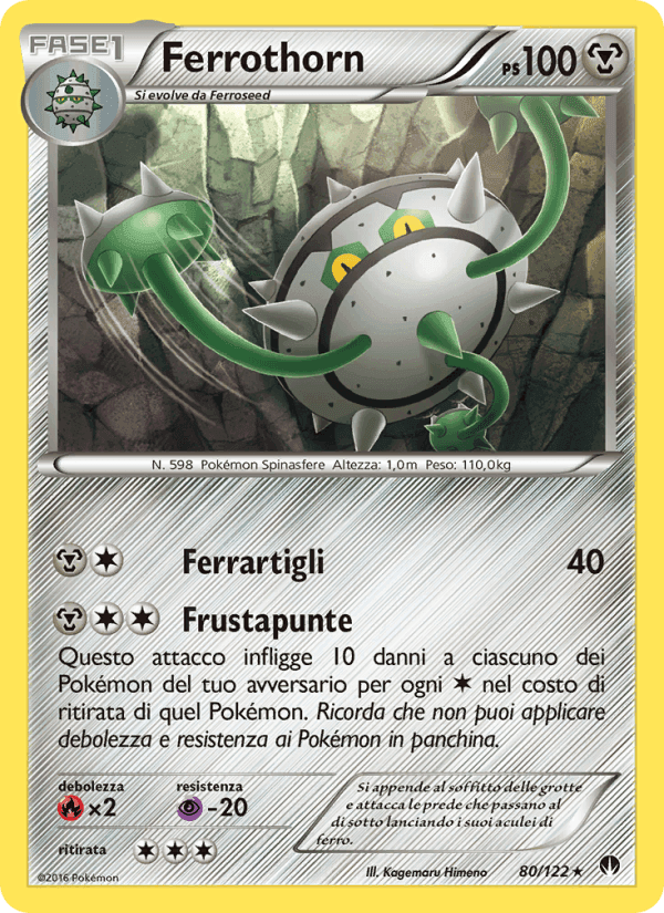 Ferrothorn, card 80 from Turbo Crash