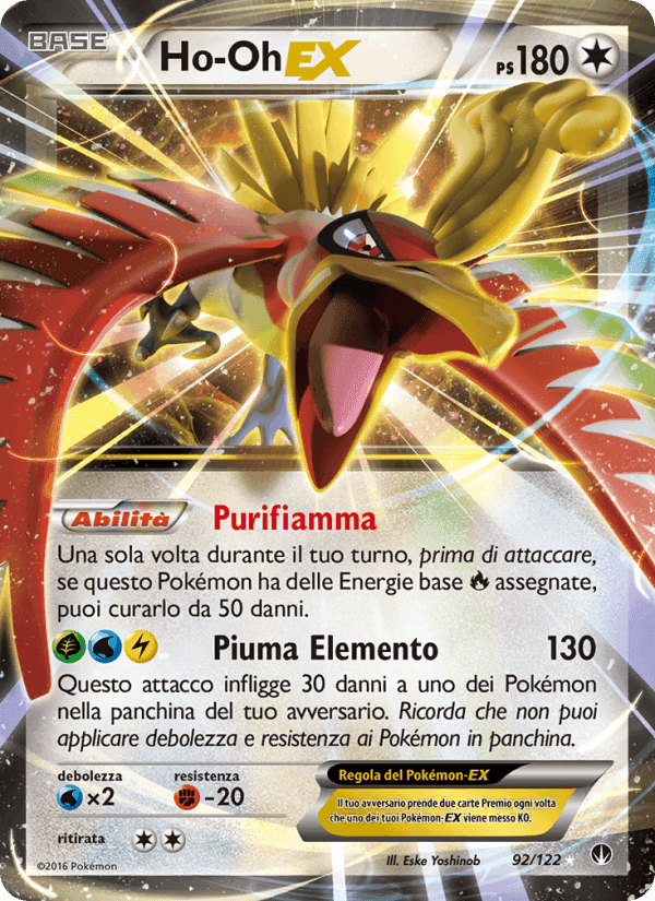 Ho-Oh EX, carte 92 de Turbo Crash