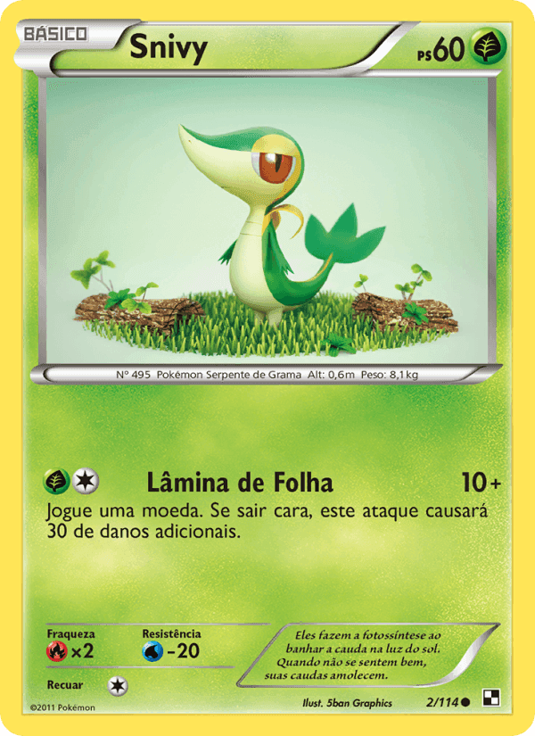 Snivy, carta 2 de Black & White