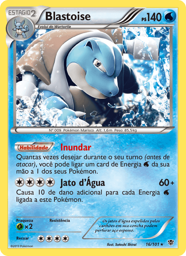 Blastoise, carta 16 de Explosão de Plasma