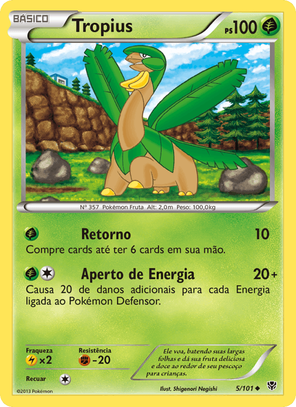 Tropius, carta 5 de Explosão de Plasma