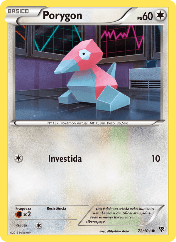 Porygon, carta 72 de Explosão de Plasma