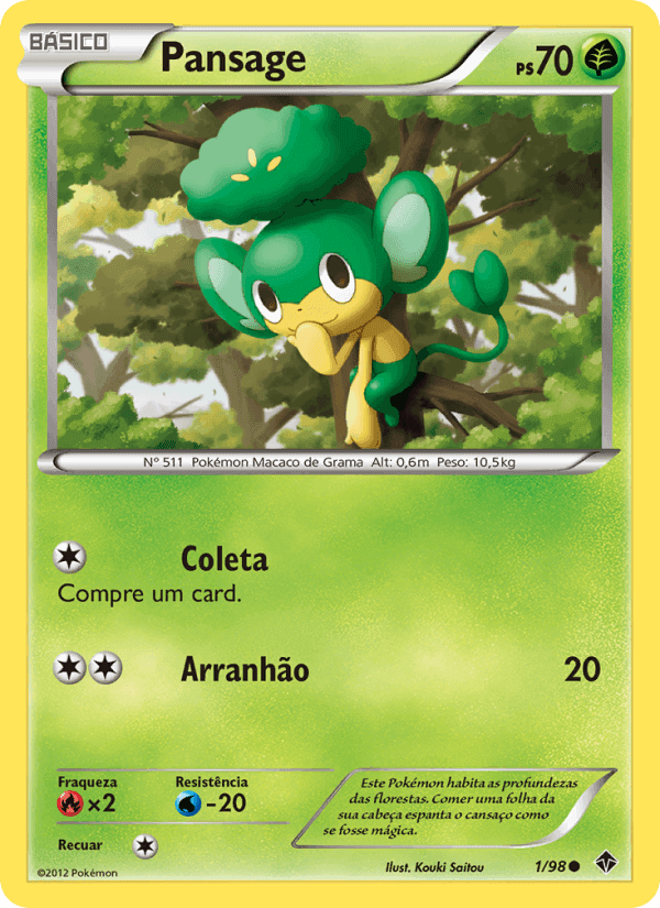 Pansage, carta 1 de Poderes Emergentes