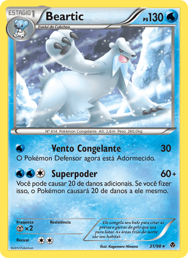 Beartic, carte 31 de Poderes Emergentes