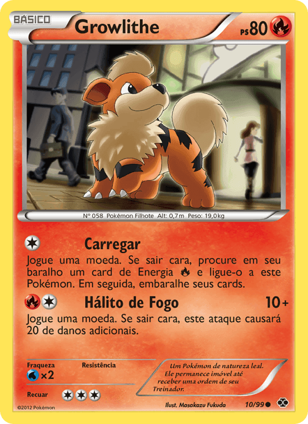 Growlithe, carta 10 de Próximos Destinos