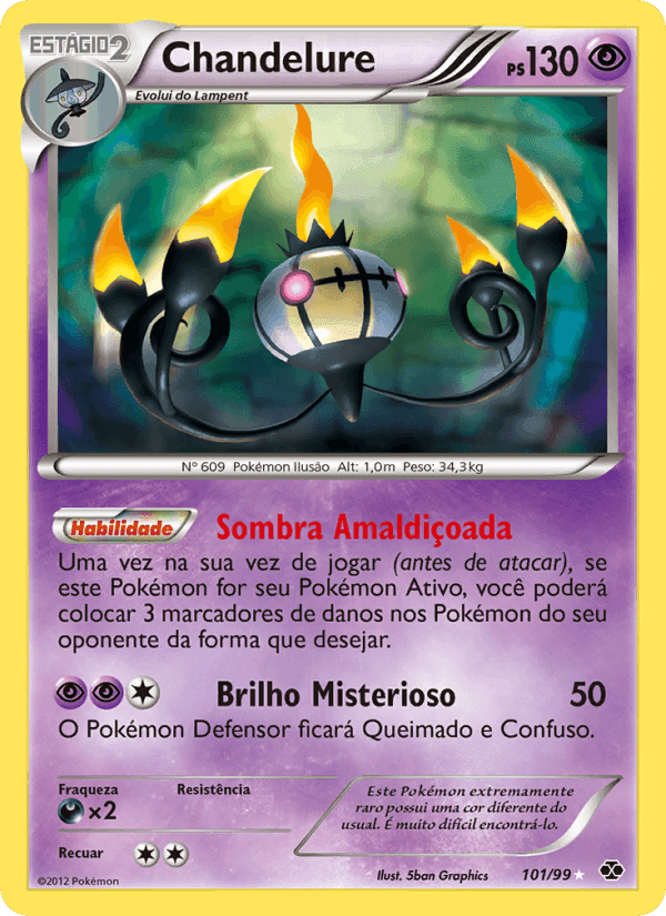 Chandelure, carta 101 di Próximos Destinos