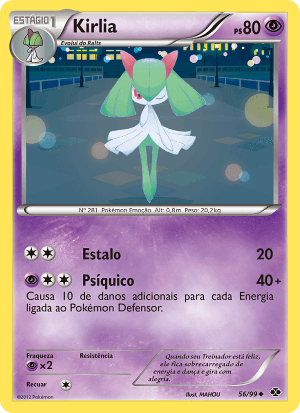 Kirlia, carta 56 de Próximos Destinos