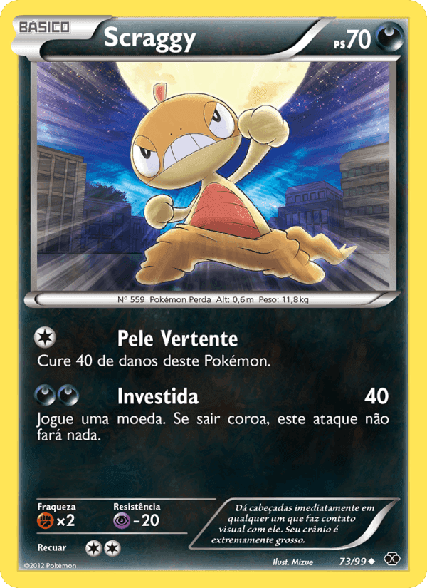 Scraggy, card 73 from Próximos Destinos