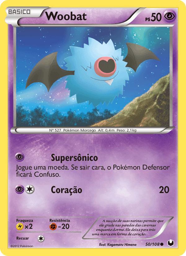 Woobat, carta 50 de Exploradores da Escuridão