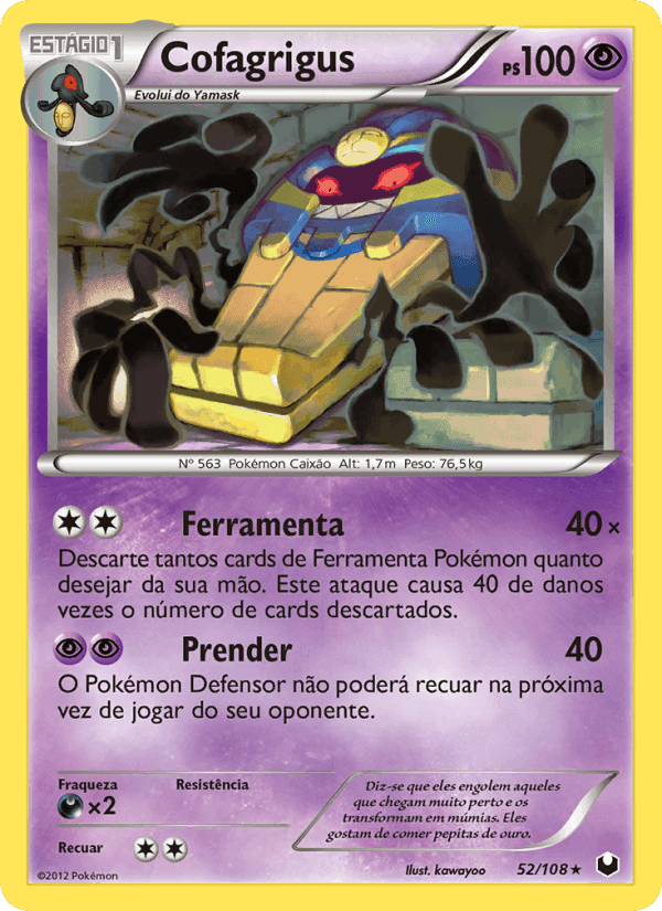 Cofagrigus, carta 52 de Exploradores da Escuridão