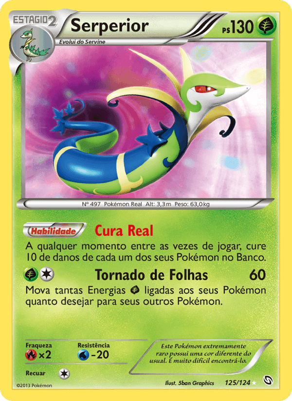Serperior, card 125 from Dragões Enaltecidos