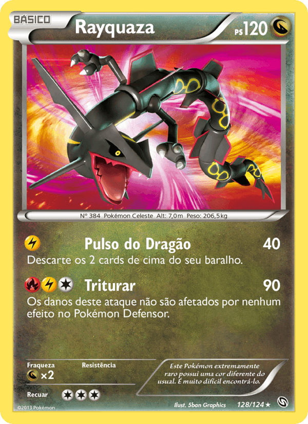 Rayquaza, carta 128 de Dragões Enaltecidos