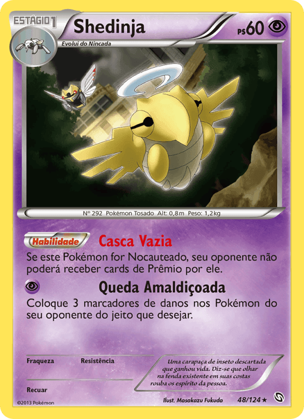 Shedinja, card 48 from Dragões Enaltecidos