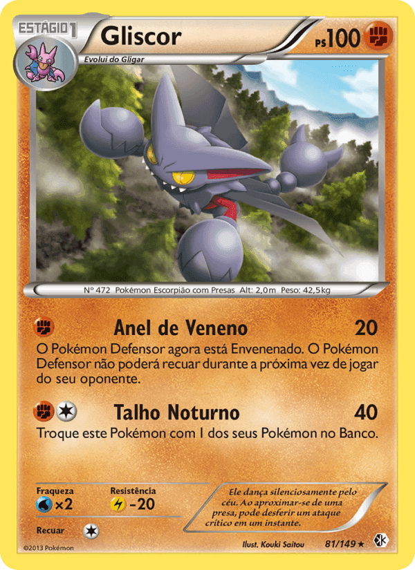 Gliscor, card 81 from Fronteiras Cruzadas