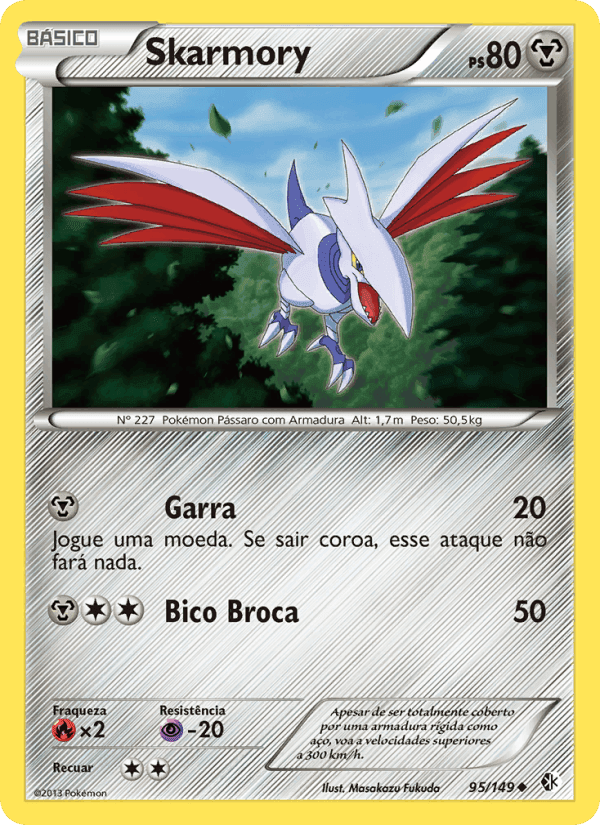 Skarmory, carta 95 de Fronteiras Cruzadas