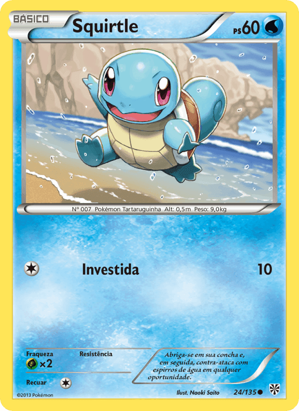 Squirtle, carta 24 de Tempestade de Plasma