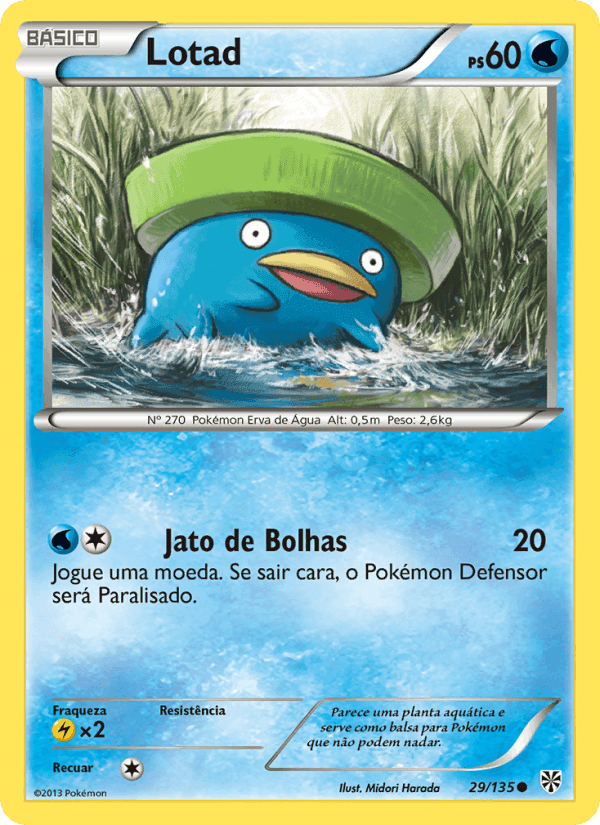 Lotad, carta 29 de Tempestade de Plasma