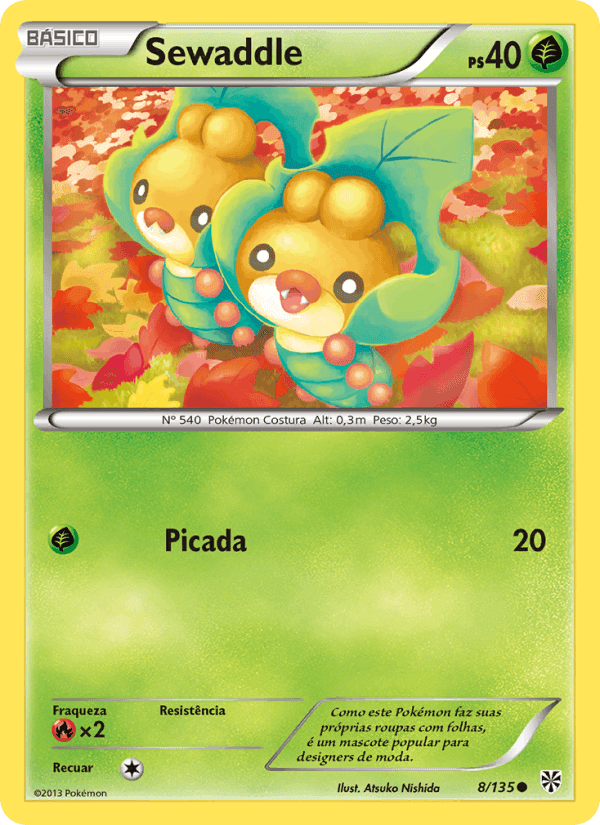 Sewaddle, carta 8 de Tempestade de Plasma