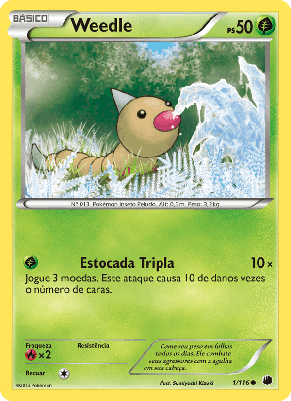 Weedle, carta 1 de Congelamento de Plasma