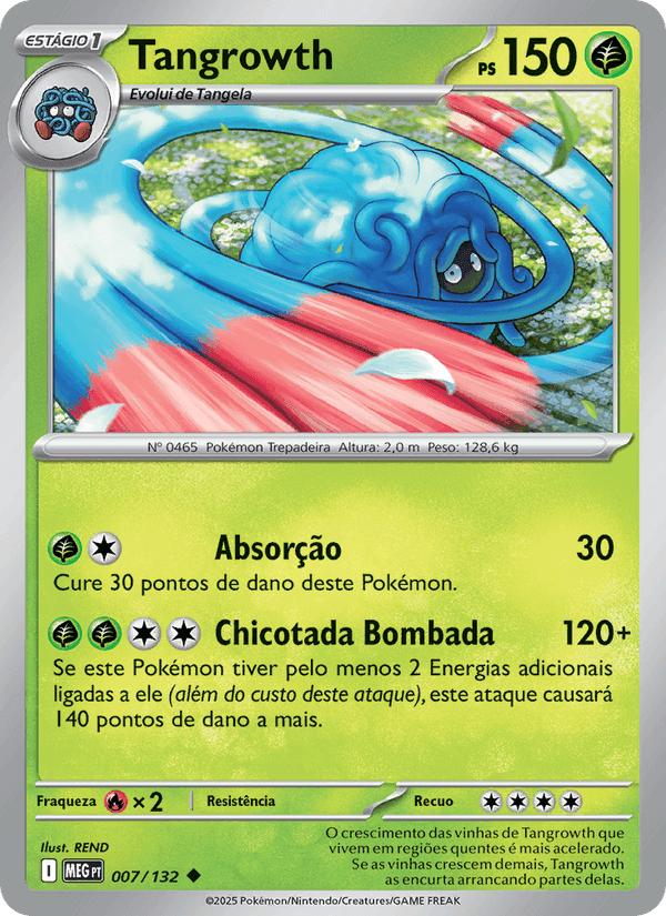 Tangrowth, carta 007 di Megaevolução