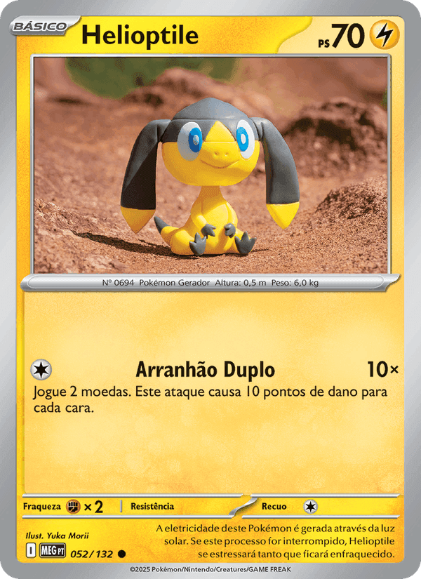 Helioptile, carta 052 de Megaevolução