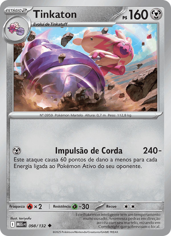 Tinkaton, carta 098 de Megaevolução