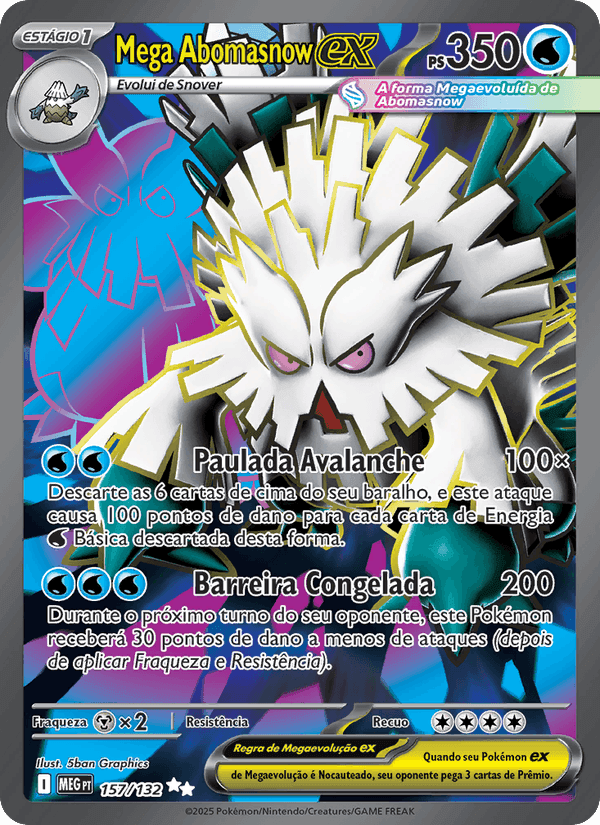 Mega Abomasnow ex, carta 157 de Megaevolução