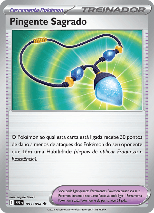 Pingente Sagrado, carta 093 de Fogo Fantasmagórico