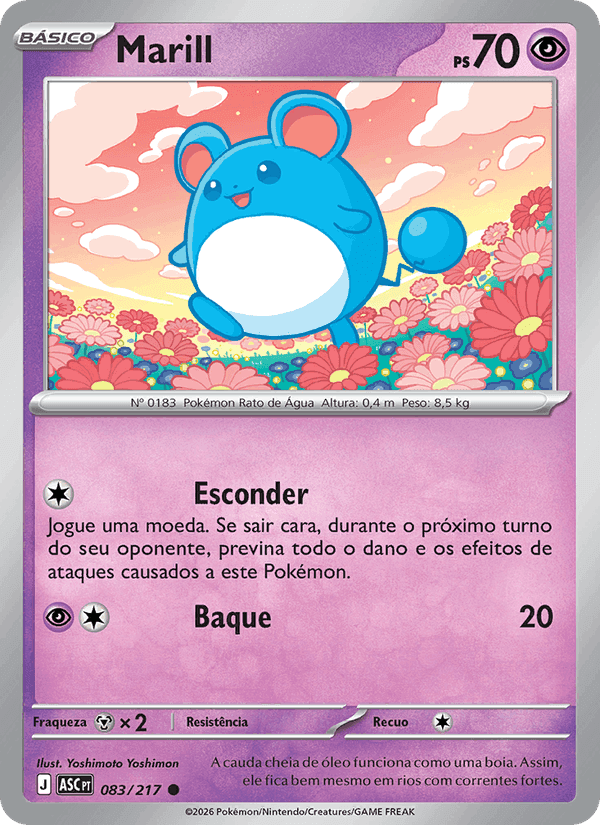 Marill, carta 083 de Heróis Excelsos