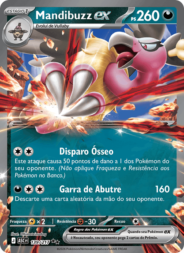 Mandibuzz ex, carta 139 de Heróis Excelsos