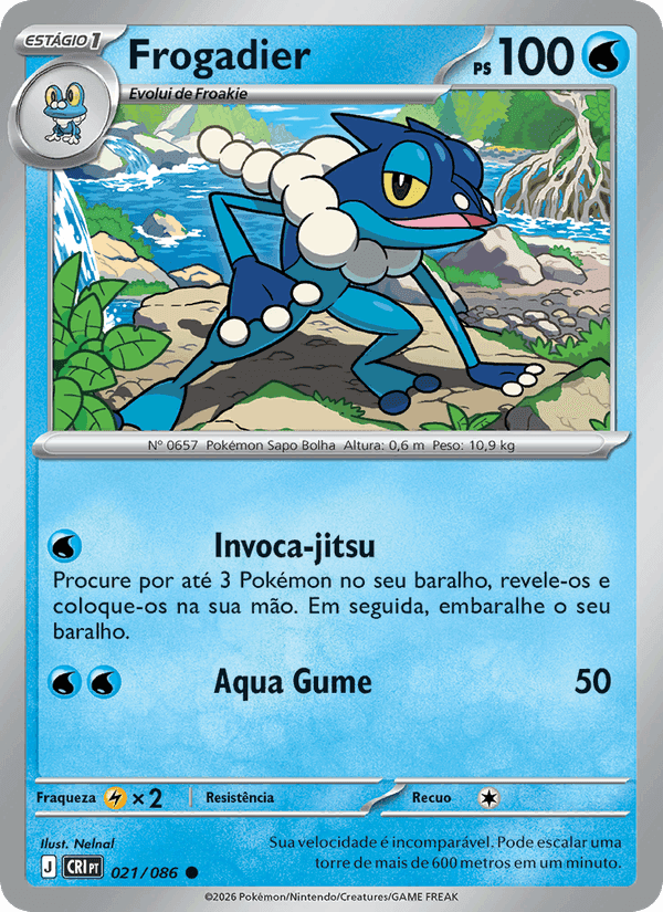 Frogadier, carta 021 de Caos Ascendente