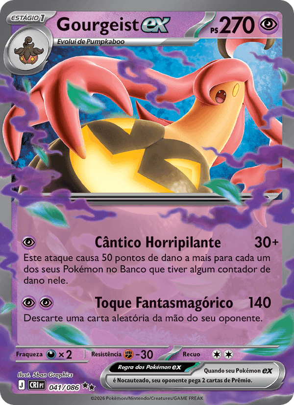 Gourgeist ex, card 041 from Caos Ascendente