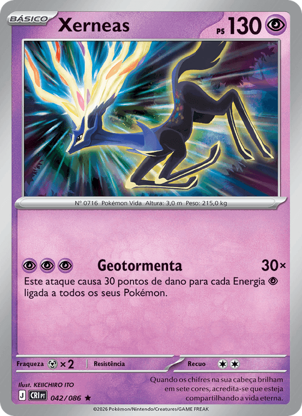 Xerneas, carta 042 di Caos Ascendente