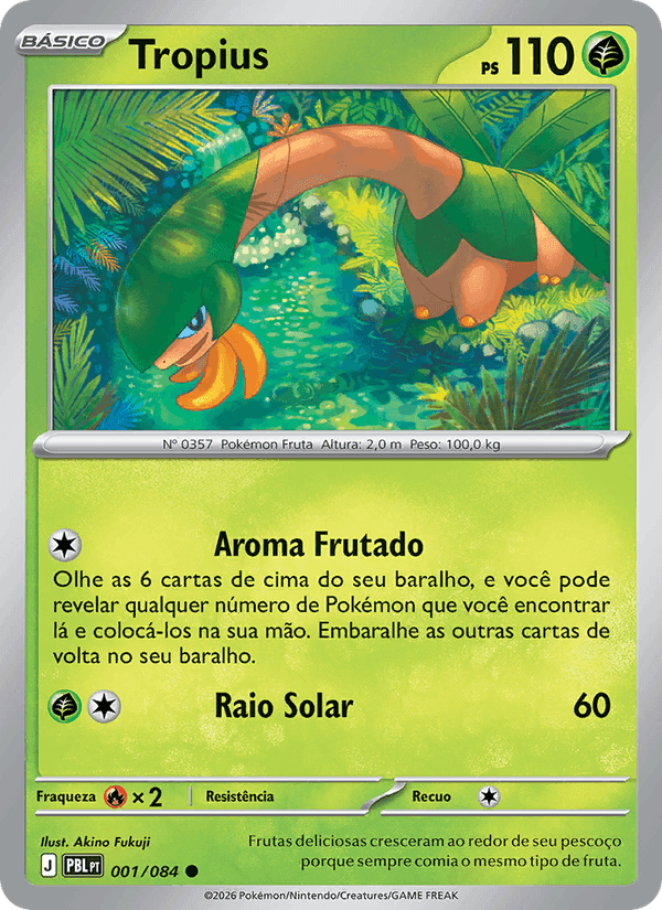 Tropius, card 001 from Escuridão Absoluta