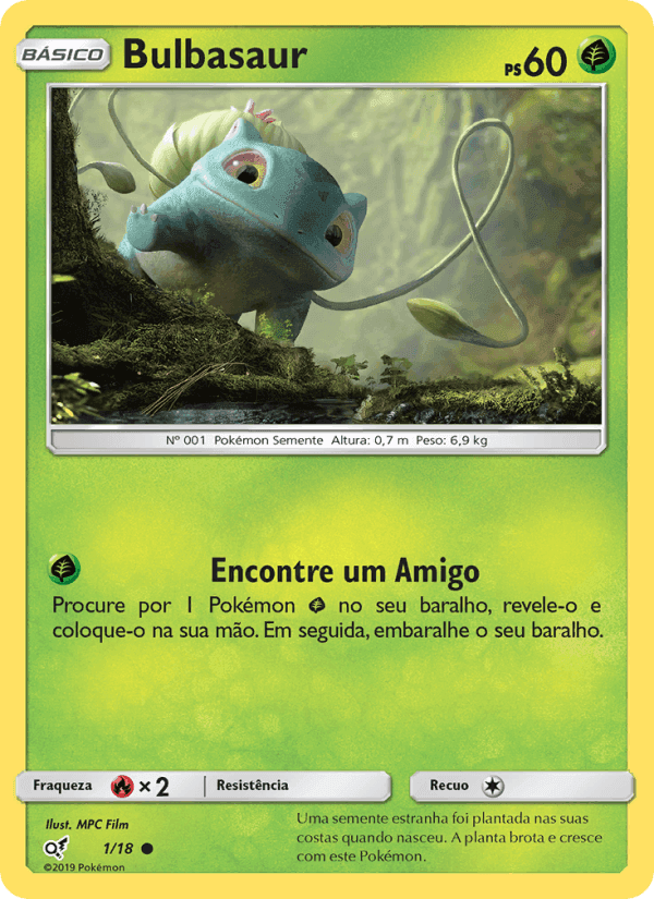 Bulbasaur, carta 1 de Detetive Pikachu
