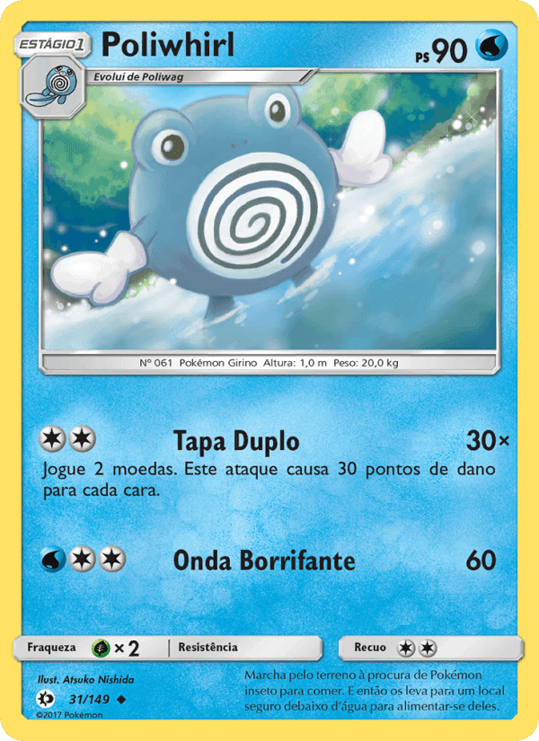 Poliwhirl, carte 31 de Sol e Lua
