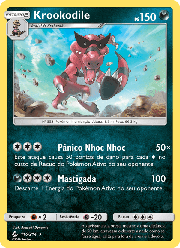 Krookodile, carta 116 de Elos Inquebráveis