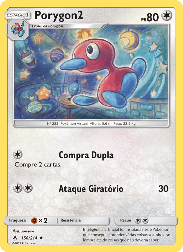 Porygon2, carta 156 de Elos Inquebráveis