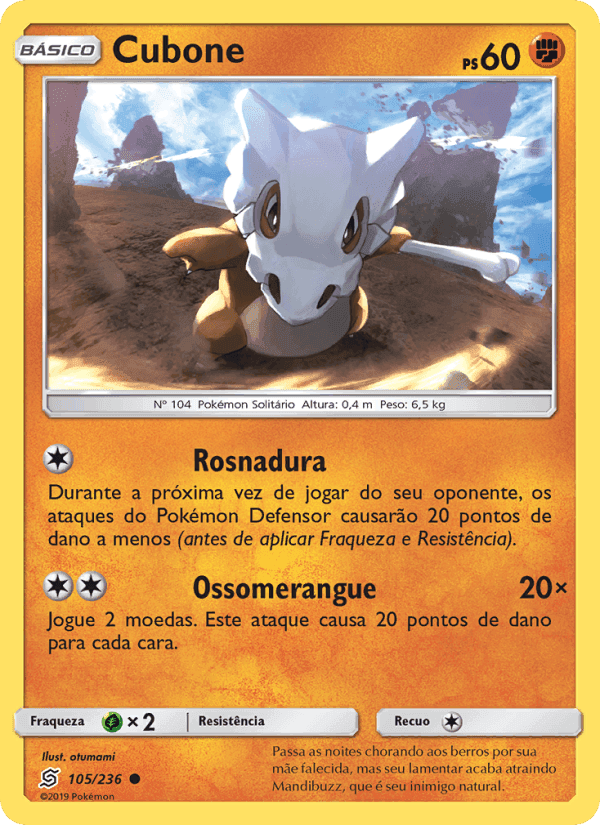 Cubone, carta 105 de Sintonia Mental