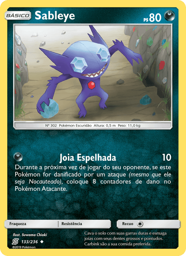 Sableye, carta 133 de Sintonia Mental
