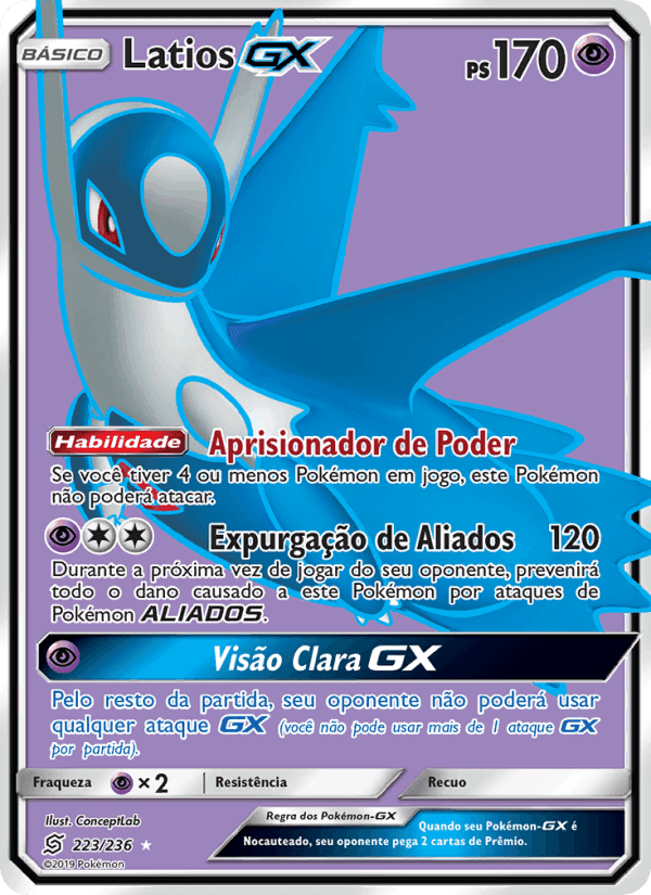Latios GX, carte 223 de Sintonia Mental