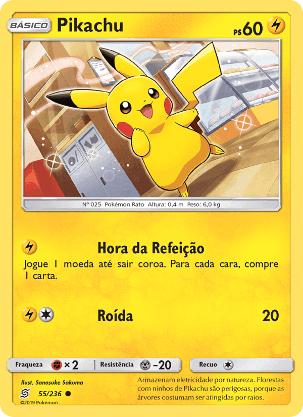 Pikachu, carta 55 de Sintonia Mental