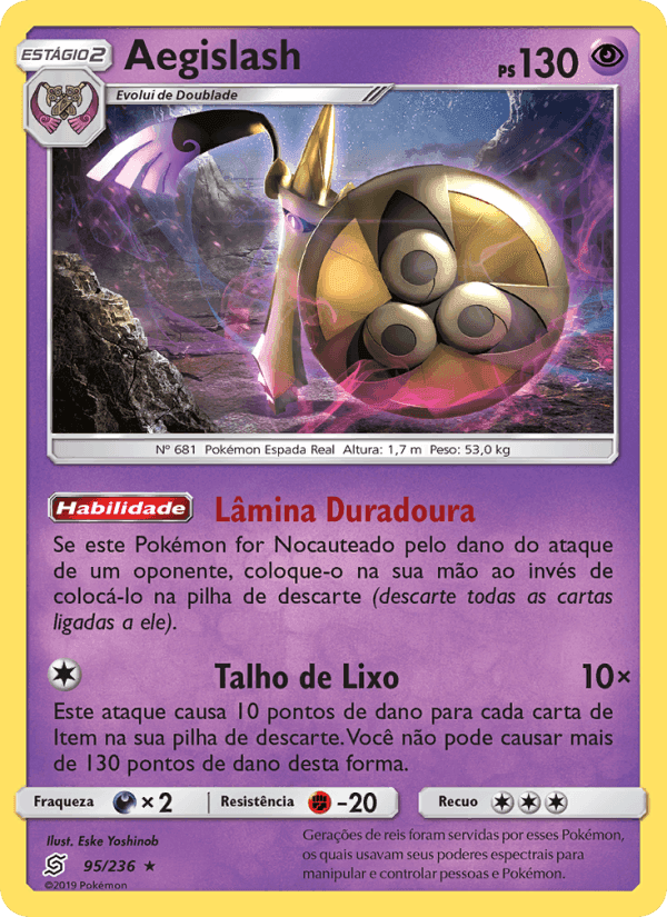 Aegislash, carta 95 de Sintonia Mental
