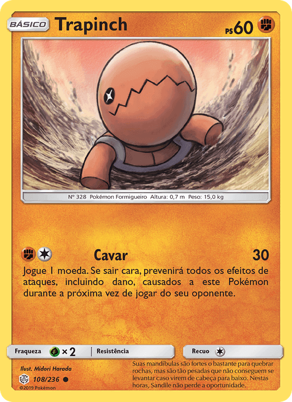 Trapinch, carta 108 de Eclipse Cósmico